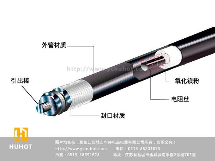 電加熱管的結(jié)構(gòu)配圖